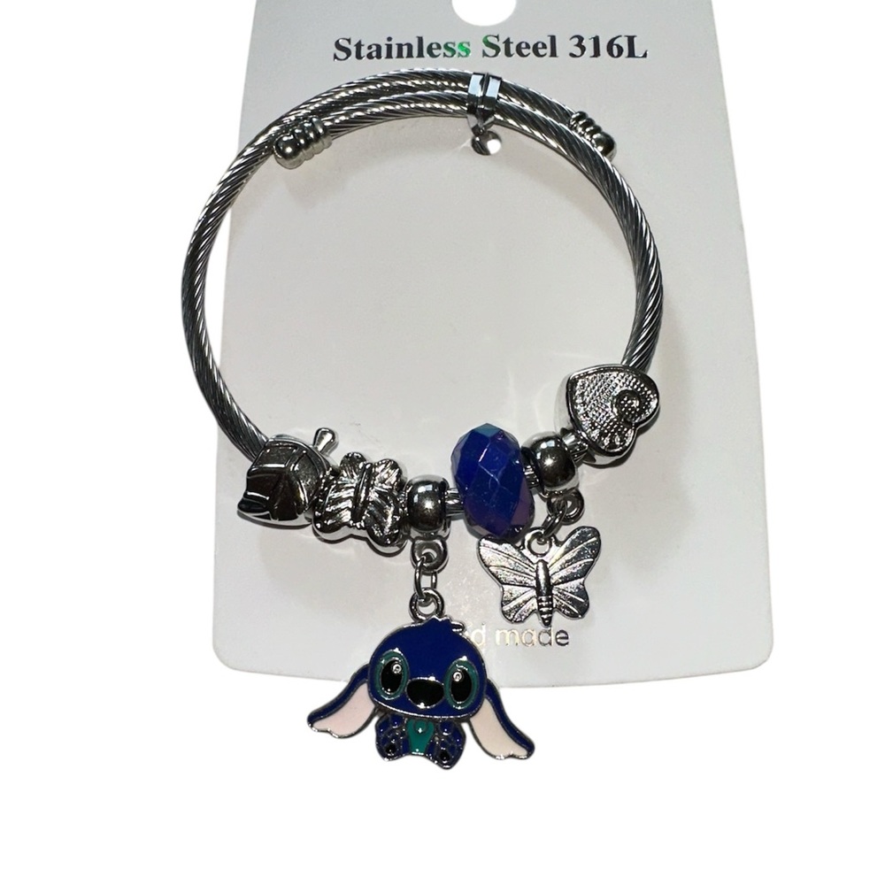 NWT! Stainless Steel Stich Pandora Style Bracelet